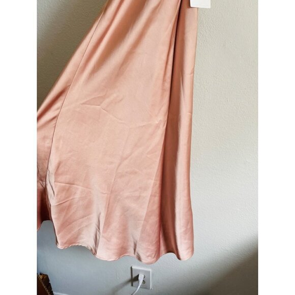 NWT Show Me Your Mumu Verona Cowl Neck Midi Dress | Champagne Satin | Size S - Picture 6 of 7